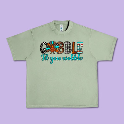 Gobble Til Tou Wobble Urban Heavy Tee Designed By Jahusdesignshop