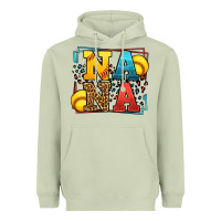 Matcha Softball nana leopard frame Heavyweight Hoodie - LillyAllenDesigns