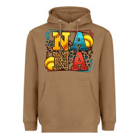 Toasted Coconut Softball nana leopard frame Heavyweight Hoodie - LillyAllenDesigns