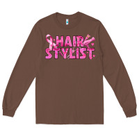 Chestnut Breast Cancer hair stylist Long Sleeve Tee - texasbilliewilder