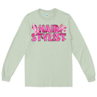 Matcha Breast Cancer hair stylist Long Sleeve Tee - texasbilliewilder