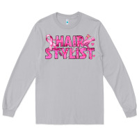 Moon Dust Breast Cancer hair stylist Long Sleeve Tee - texasbilliewilder