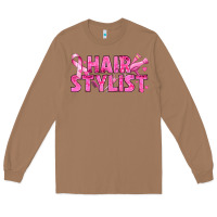 Toasted Coconut Breast Cancer hair stylist Long Sleeve Tee - texasbilliewilder