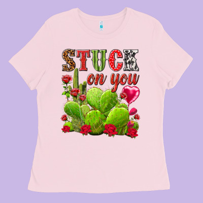 Stuck On You Ladies Tee Designed By Nancycooperartshop