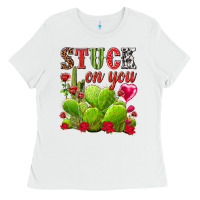 White stuck on you Ladies Tee - NancyCooperArtShop