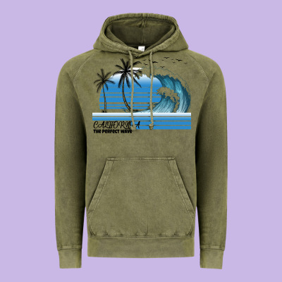 California The Perfect Wave Vintage Hoodie Designed By Bettercallsaul