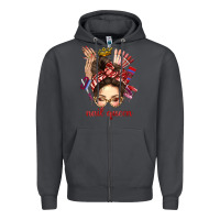 Smoke nail queen messy bun with crown bbs Zipper Hoodie - BundleAndBundleShop