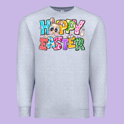 Hoppy Easter Premium Sweatshirt Designed By Cowhidedigitalart