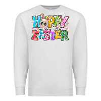 Oatmeal Heather Hoppy Easter Premium Sweatshirt - CowhideDigitalArt