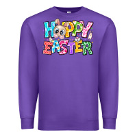 Purple Hoppy Easter Premium Sweatshirt - CowhideDigitalArt