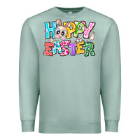 Seafoam Hoppy Easter Premium Sweatshirt - CowhideDigitalArt