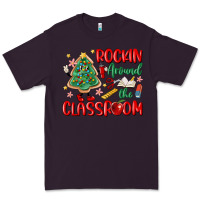 Plum rockin around the clasroom teacher Premium Tee - MaliasSmallBusiness