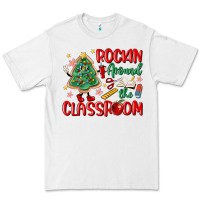 White rockin around the clasroom teacher Premium Tee - MaliasSmallBusiness