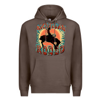 Coffee American rodeo Premium Hoodie - FaDigitalArtStudio