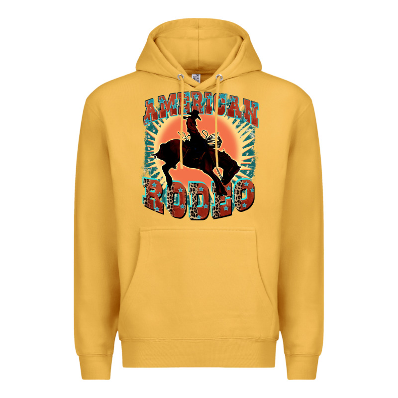 American Rodeo Premium Hoodie by FaDigitalArtStudio | Teevron