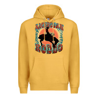 Mustard American rodeo Premium Hoodie - FaDigitalArtStudio