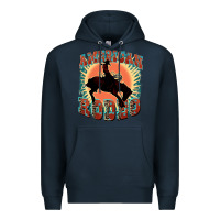 Navy American rodeo Premium Hoodie - FaDigitalArtStudio