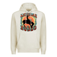 Oatmeal Heather American rodeo Premium Hoodie - FaDigitalArtStudio