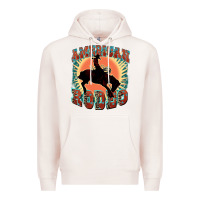 Pale Pink American rodeo Premium Hoodie - FaDigitalArtStudio