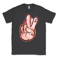Smoke Floral Argyle Peace Sign Classic Tee - Jasminsmagicworld