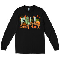 Black Fall sweet Fall Long Sleeve Tee - NancyCooperArtShop