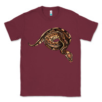 Burgundy Royal Ball Python Illustrations Classic Tee - LillyAllenDesigns