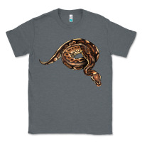 Charcoal Heather Royal Ball Python Illustrations Classic Tee - LillyAllenDesigns