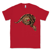 Red Royal Ball Python Illustrations Classic Tee - LillyAllenDesigns