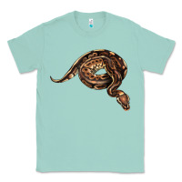 Seafoam Royal Ball Python Illustrations Classic Tee - LillyAllenDesigns