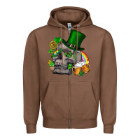 Chestnut St Patrick's Day boho skull Zipper Hoodie - FaDigitalArtStudio