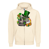 Sandshell St Patrick's Day boho skull Zipper Hoodie - FaDigitalArtStudio