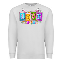 Dove Grey Love Easter Premium Sweatshirt - CowhideDigitalArt