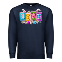Navy Love Easter Premium Sweatshirt - CowhideDigitalArt