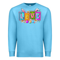Ocean Blue Love Easter Premium Sweatshirt - CowhideDigitalArt