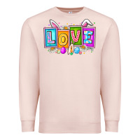 Pale Pink Love Easter Premium Sweatshirt - CowhideDigitalArt