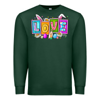 Sports Green Love Easter Premium Sweatshirt - CowhideDigitalArt
