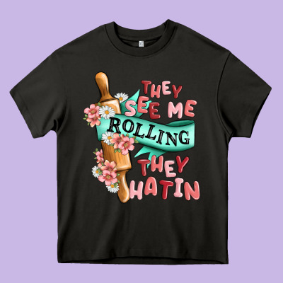 They See Me Rolling They Hatin Heavy Core Tee Designed By Maliassmallbusiness