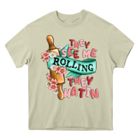 Mossy they see me rolling they hatin Heavy Core Tee - MaliasSmallBusiness