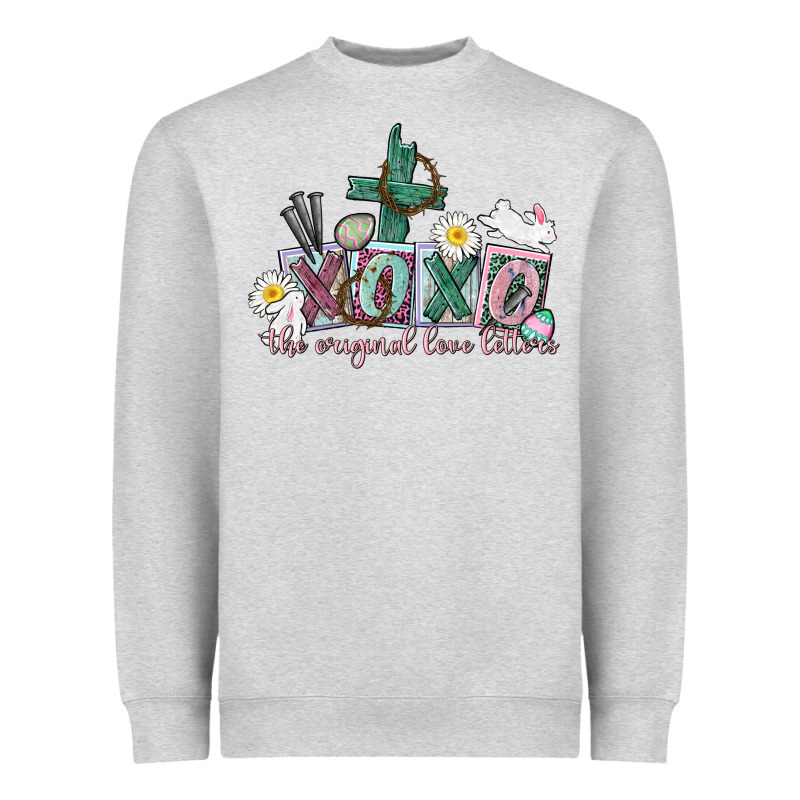 Xoxo The Original Love Language Easter Day Heavyweight Sweatshirt by CowGirlArtShop | Teevron