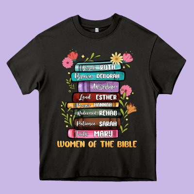 The Original Women Of The Bible Books Full Color Heavy Core Tee Designed By Jahusdesignshop