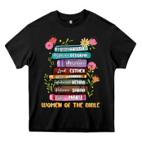 Black the original women of the bible books full color Heavy Core Tee - JahusDesignShop