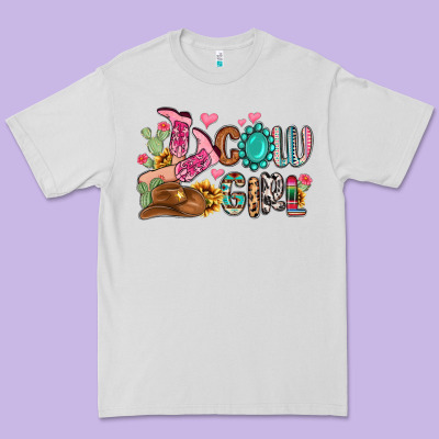 Western Cowgirl Premium Tee Designed By Maliassmallbusiness