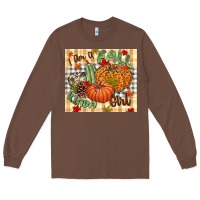 Chestnut I am a Fall kinda girl pumpkin Fall Long Sleeve Tee - NancyCooperArtShop