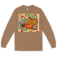 Toasted Coconut I am a Fall kinda girl pumpkin Fall Long Sleeve Tee - NancyCooperArtShop