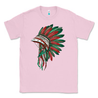 Bubblegum Pink american flag indian headdress Classic Tee - BarkalooDesign