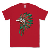Red american flag indian headdress Classic Tee - BarkalooDesign