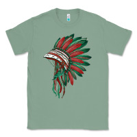 Sage american flag indian headdress Classic Tee - BarkalooDesign