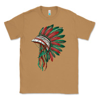 Toasted Coconut american flag indian headdress Classic Tee - BarkalooDesign