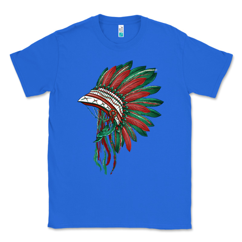 American Flag Indian Headdress Classic Tee by BarkalooDesign | Teevron