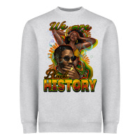 Heather Grey We are Black History Heavyweight Sweatshirt - HowdyJamesFarm